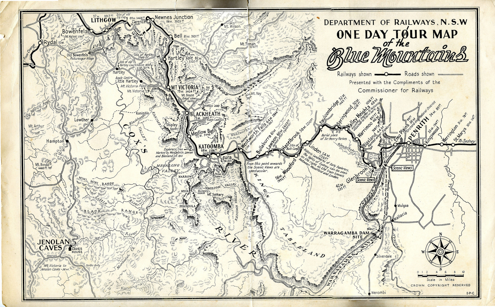 Department of Railways N.S.W. One Day Tour Map of the Blue Mountains | by Blue Mountains Local Studies